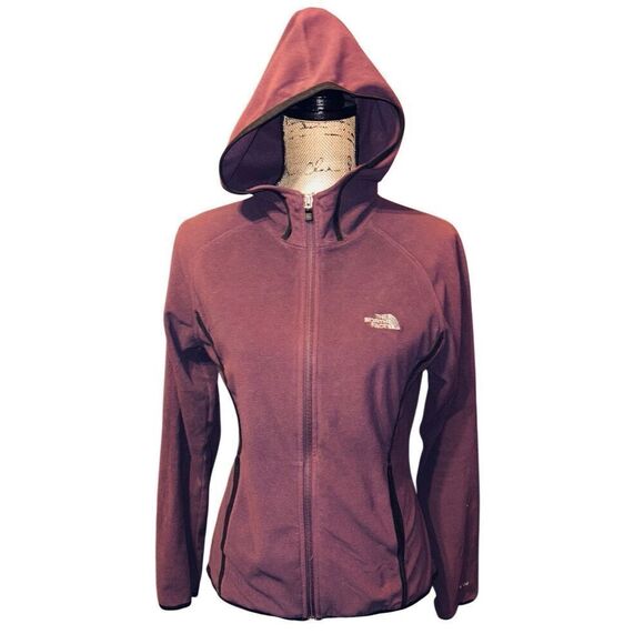 The North Face Jacket Womens Medium Purple Fleece Full Zip Hoodie - Picture 1 of 4